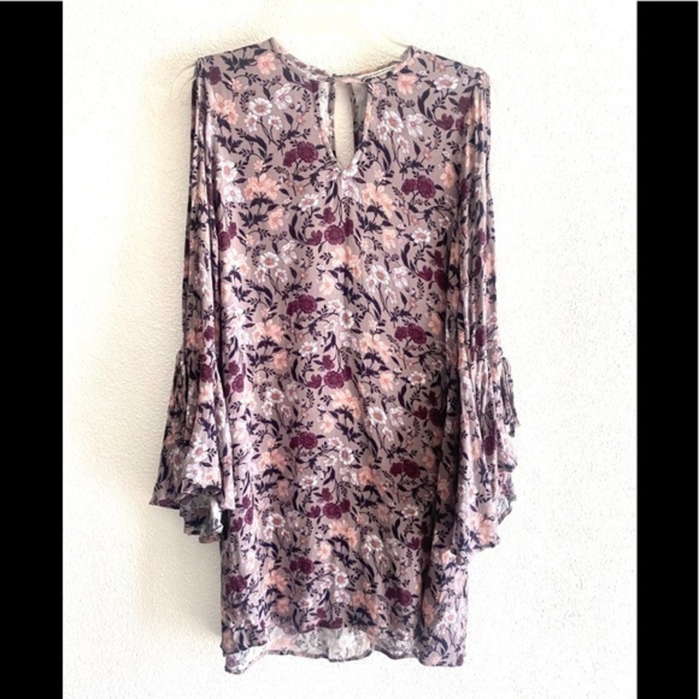 AMERICAN EAGLE  multicolor floral print boho dress